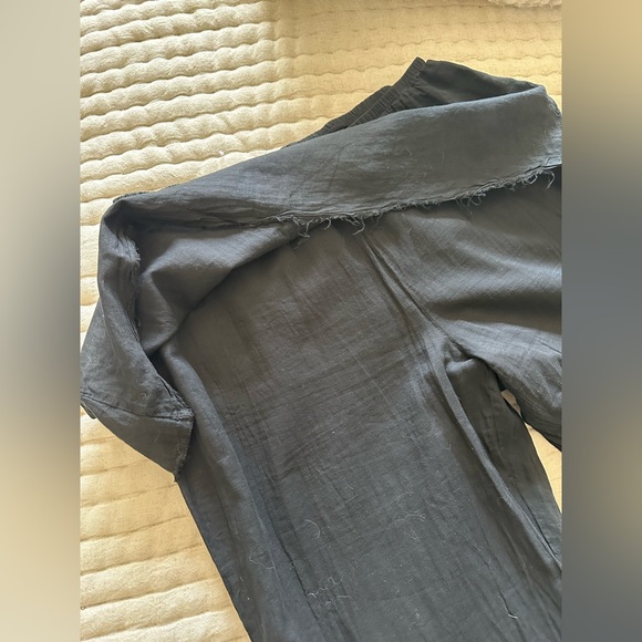 Linen pants with overlay, size large - Picture 4 of 9